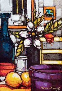 Salman Farooqi, 12 x 18 Inch, Acrylic on Canvas, Abstract Painting, AC-SF-663